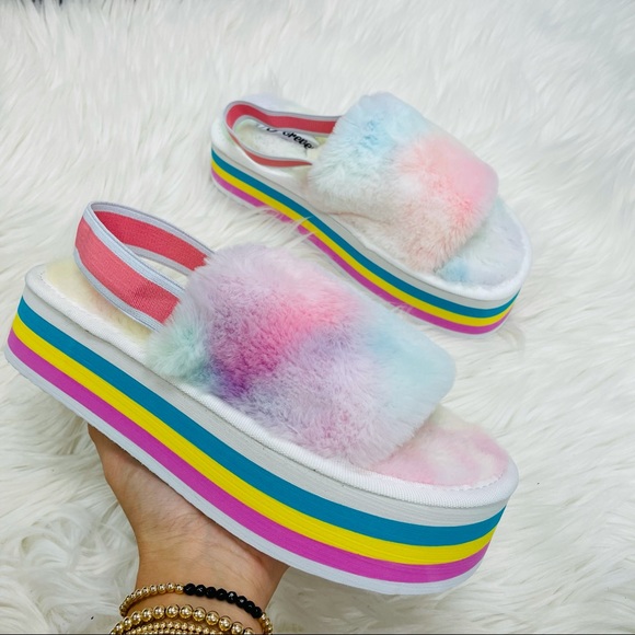 Multi striped platform sandal - Picture 7 of 9